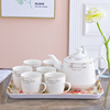 茶壶套装家用陶瓷杯茶具，套餐现代简约家用陶瓷，茶杯6只装大号杯子