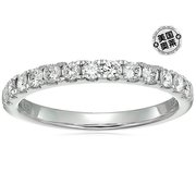 vir jewels1/2 cttw 钻石结婚戒指 14K 白金或黄金 13 石爪镶圆形