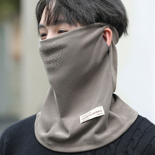 韩版挂耳两用围脖骑行保暖护脸脖套面罩防风男女冬季加厚护颈围巾
