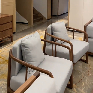 新中式乌金木实木沙发客厅家用大小户型禅意简约中国风家具定制