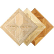 北欧风拉丝白橡木(白橡木)艺术拼花地板级日式地热矩阵方形实木复合地板