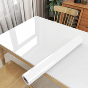 白色大理石桌面贴纸桌布防水防油自粘加厚餐桌书桌子桌贴家具翻新