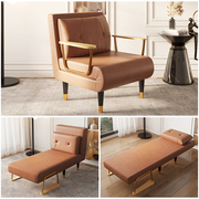 申亚折叠沙发床两用单双人(单双人，)小型北欧沙发，椅午睡折叠床科技布多功能