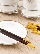 大红酸枝高档红木筷子，无漆无蜡家用送礼原木实木餐具10双家庭装