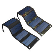 户外移动电源太阳能充电板折叠便携式USB手机快充电宝光伏发电板