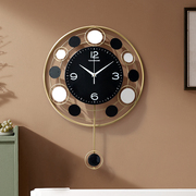 北欧轻奢网红钟表静音艺术挂钟创意简约现代家用客厅墙壁挂表时钟
