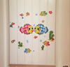 瓷砖遮洞贴纸浴室卫生间装饰贴画可爱卡通小鱼自粘防水玻璃贴海豚