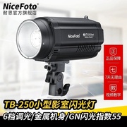 耐思TB-250W影室专业闪光灯摄影灯 证件照人像产品拍摄拍照灯