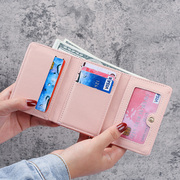 钱包女短款学生韩版可爱小手包猫咪小清新折叠零钱包女生钱包