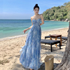 三亚连衣裙裙子海边沙滩旅游长裙女吊带女装绝美度假海岛海滩法式