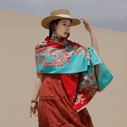 云南西藏旅行拍照民族风大披肩空调，房保暖夏季围巾复古仿羊绒斗篷