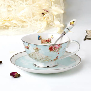 欧式奢华咖啡杯碟套装骨瓷英式下午茶茶具家用红茶杯子陶瓷咖啡具