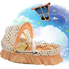 婴儿提篮玉米皮编织篮，车载便携睡篮婴儿床，宝宝摇篮加长款