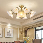 全铜欧式客厅大气吊灯全屋套餐，组合美式餐厅，灯卧室主灯中山铜灯具