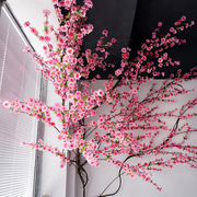 仿真桃花树枝婚庆桃花树塑料假花藤网红室内客厅摆件墙面吊顶装饰