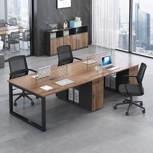 职员办公桌4人位员工，卡座屏风隔断6人工位，桌子办公室电脑桌椅组合