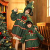 minisnbl原创童装圣诞，设计感棉服棉衣加厚连帽外套冬季2022