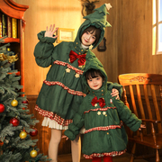 minisnbl原创童装圣诞设计感棉服，棉衣加厚连帽外套冬季2022