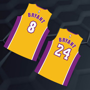 篮球NBA8号24号科比kobe球衣车贴logo黑曼巴汽车贴纸湖人球迷