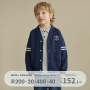 商场同款戴维贝拉男童外套儿童学院风夹克开衫2023秋童装大童