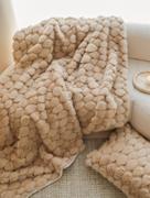 高端阿尔巴卡狐狸毛剪绒(毛，剪绒)皮草毯加厚保暖冬季毯子午睡毯兔毛绒盖毯