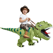 万圣节儿童服装骑恐龙坐骑，裤子玩具搞怪霸王龙小恐龙充气衣服儿童