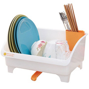 日式沥水碗架碗碟滴水架塑料，角架厨房厨具，可排水碗盆收纳置物架