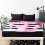 卡通粉红豹儿童床笠1.2单人，床垫防滑保护套双人，1.5x2米棕垫床罩子
