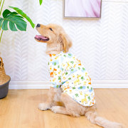 金毛衣服夏季薄款防掉毛萨摩耶拉布拉多春夏透气中大型犬宠物服装