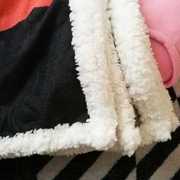 定制毛毯秋秋冬双层羊羔绒空调盖毯学生午睡毯子宿舍北欧复古插画