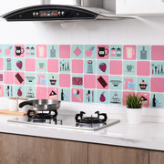 厨房防油贴纸 耐高温防油烟纸贴 装饰墙贴铝箔瓷砖橱柜贴饰