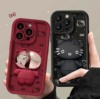适用于苹果15手机壳新女款iPhone13promax凯蒂猫支架14Pro日韩创意12高级感15plus卡通x/xr时尚11保护套软壳