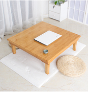 饭桌正方形榻榻米桌矮桌实木折叠桌炕桌子地楠竹，茶几桌餐桌小方桌