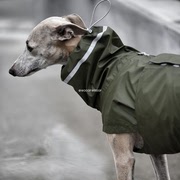 cloud7汉堡雨衣德国进口有机棉涂层轻便可调节防水宠物雨衣冲锋衣