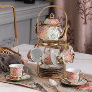 20件套欧式茶具陶瓷咖啡杯花茶英式下午茶具套装复古结婚水杯
