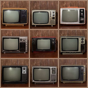 老式黑白电视机橱窗装饰摆设，道具古董怀旧老物件，80后经典复古