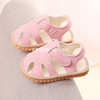夏季女宝宝叫叫凉鞋，0-1岁2婴幼儿包头凉鞋，6-7个月8男童韩版沙滩鞋