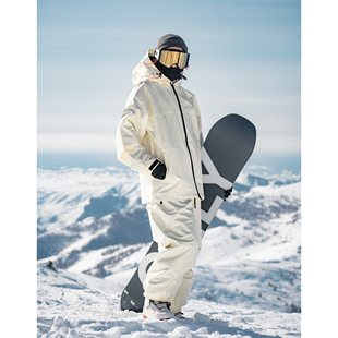 雪比特 单板滑雪服女套装滑雪裤 防水宽松保暖 单双板 滑雪服男
