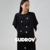 SUDROV素觉项链 小众高级感轻奢时尚宝石毛衣链女花瓣珍珠颈链
