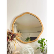 北欧圆形不规则装饰镜，高端玄关艺术造型镜，子网红化妆镜壁挂浴室镜