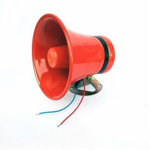 红色金属小型筒式高音扬声器扩音机车载铁壳喷漆喇叭三轮叫卖宣传