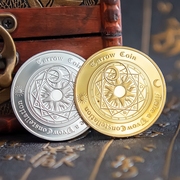 欧美硬币幸运星座塔罗牌，道具工艺品纪念币金币礼物送人节日