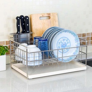 维度空间单层碗架304不锈钢碗碟架，沥水架厨房，置物架碗盘架滴水架