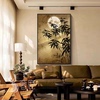新中式客厅装饰画现代简约沙发背景墙壁画玄关中复古风高级感挂画