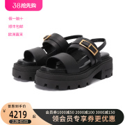 sr塞乔罗西sergiorossi女士牛皮，厚底粗跟凉鞋b02210mmv120