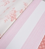 美国进口清新粉色条纹女孩公主房竖条纹卧室满铺纯纸壁纸