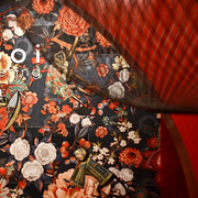 欧式美式壁纸卧室沙发背景，墙纸摩伊日式风情，民宿壁画猕猴背景壁布