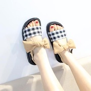 拖鞋女夏季韩版防滑松糕跟厚底女士凉鞋平底中跟学生凉鞋女鞋
