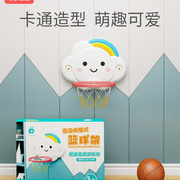 儿童篮球架可升降宝宝家庭用室内挂墙式免打孔吸盘式婴幼投框玩具