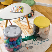 家用塑料透明凳子多功能儿童玩具收纳凳客厅换鞋凳储物防潮收纳盒